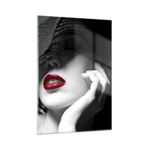 Quadro em vidro - Um estudo em vermelho - 50x70 cm