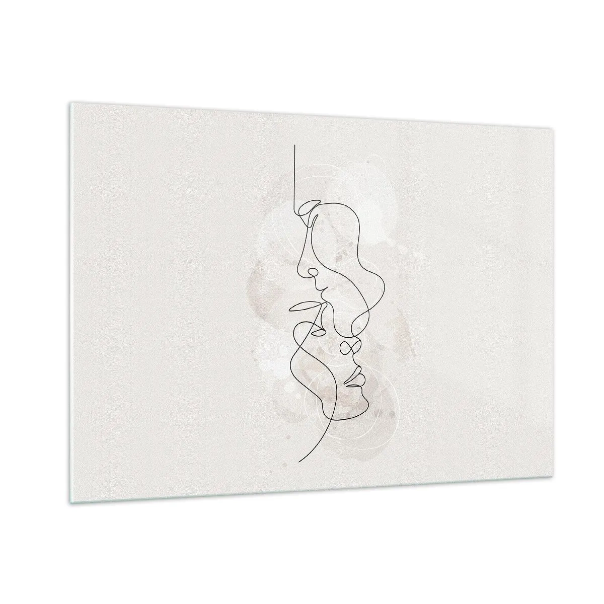 Quadro em vidro - Emaranhados num abraço - 100x70 cm