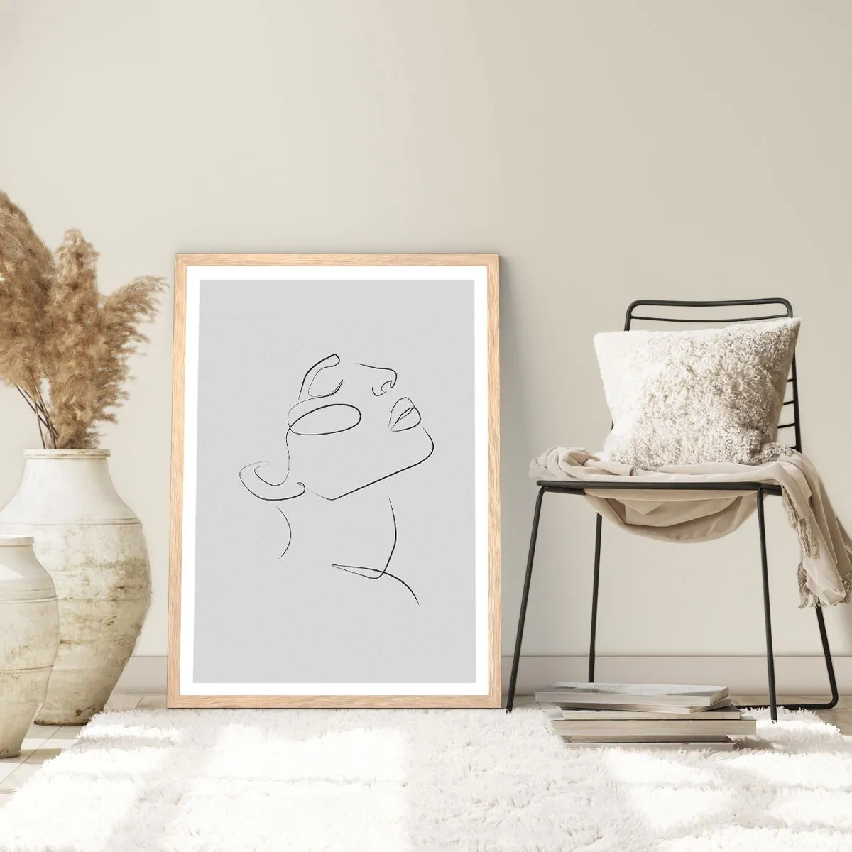 Pôster com moldura de carvalho claro - Os meandros dos sonhos - 50x70 cm