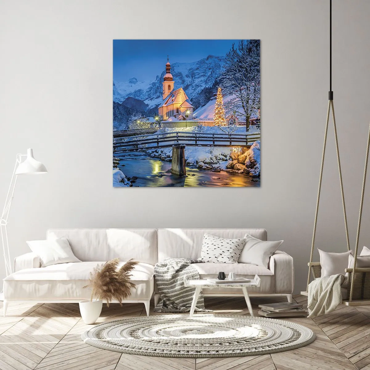 Quadro em tela - O Espírito do Natal - 50x50 cm