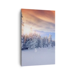 Quadro em tela - Espetáculo de neve da natureza - 80x120 cm