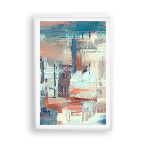 Pôster em moldura branca - Alcance a luz - 61x91 cm