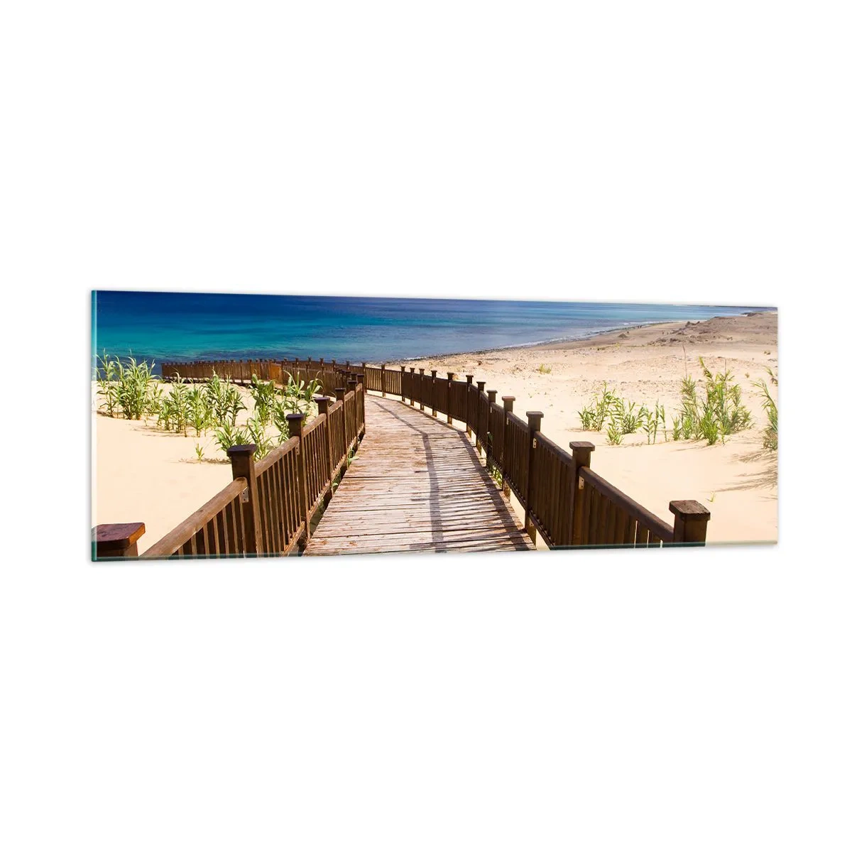 Quadro em vidro - Leve-me para as ilhas felizes - 90x30 cm