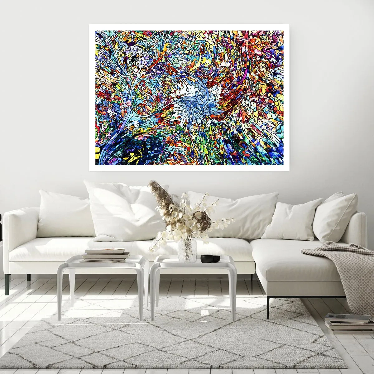 Pôster - Vitrais gotejantes - 91x61 cm