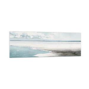 Quadro em vidro - Maré suave - 160x50 cm