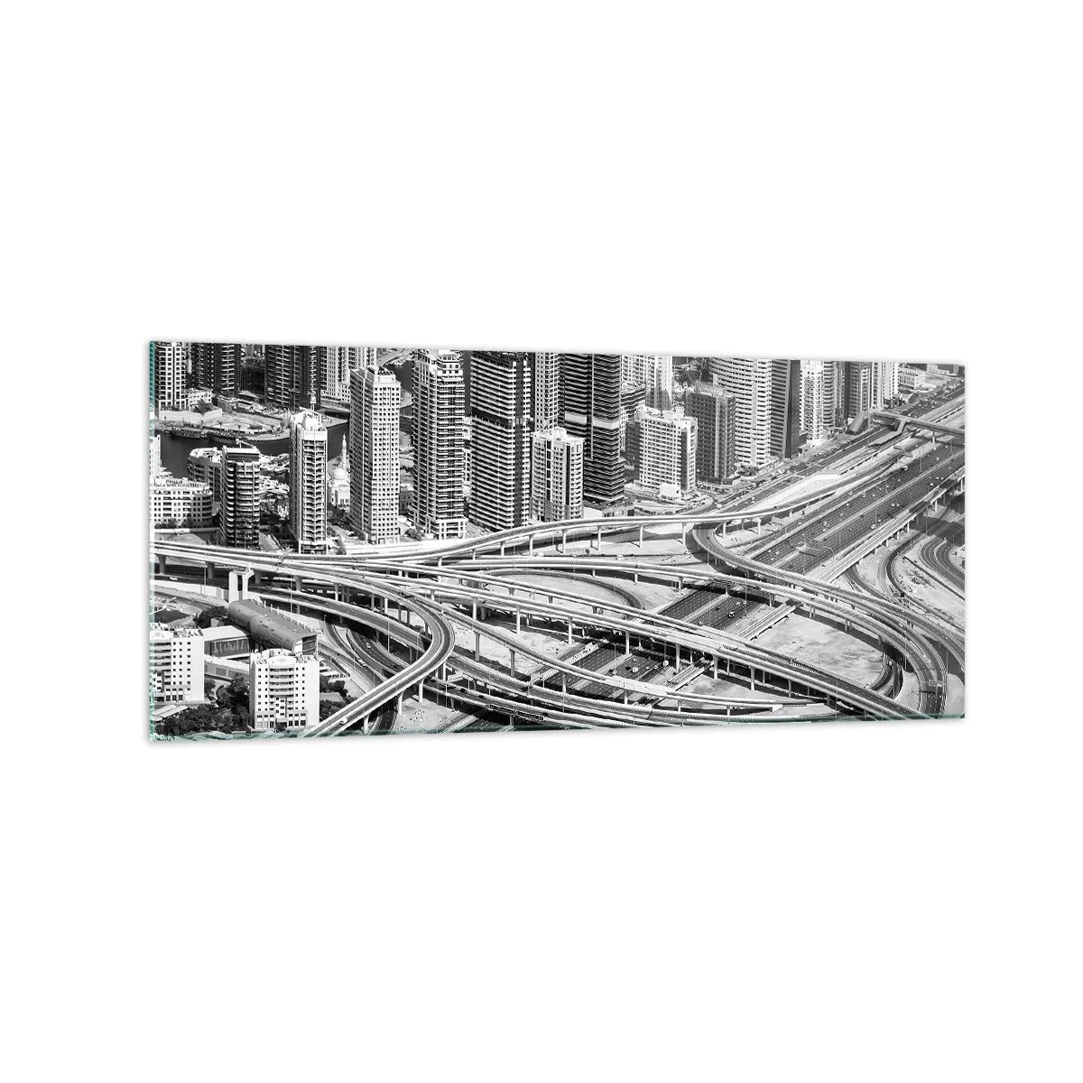 Quadro em vidro - Dubai – uma cidade impossível - 120x50 cm