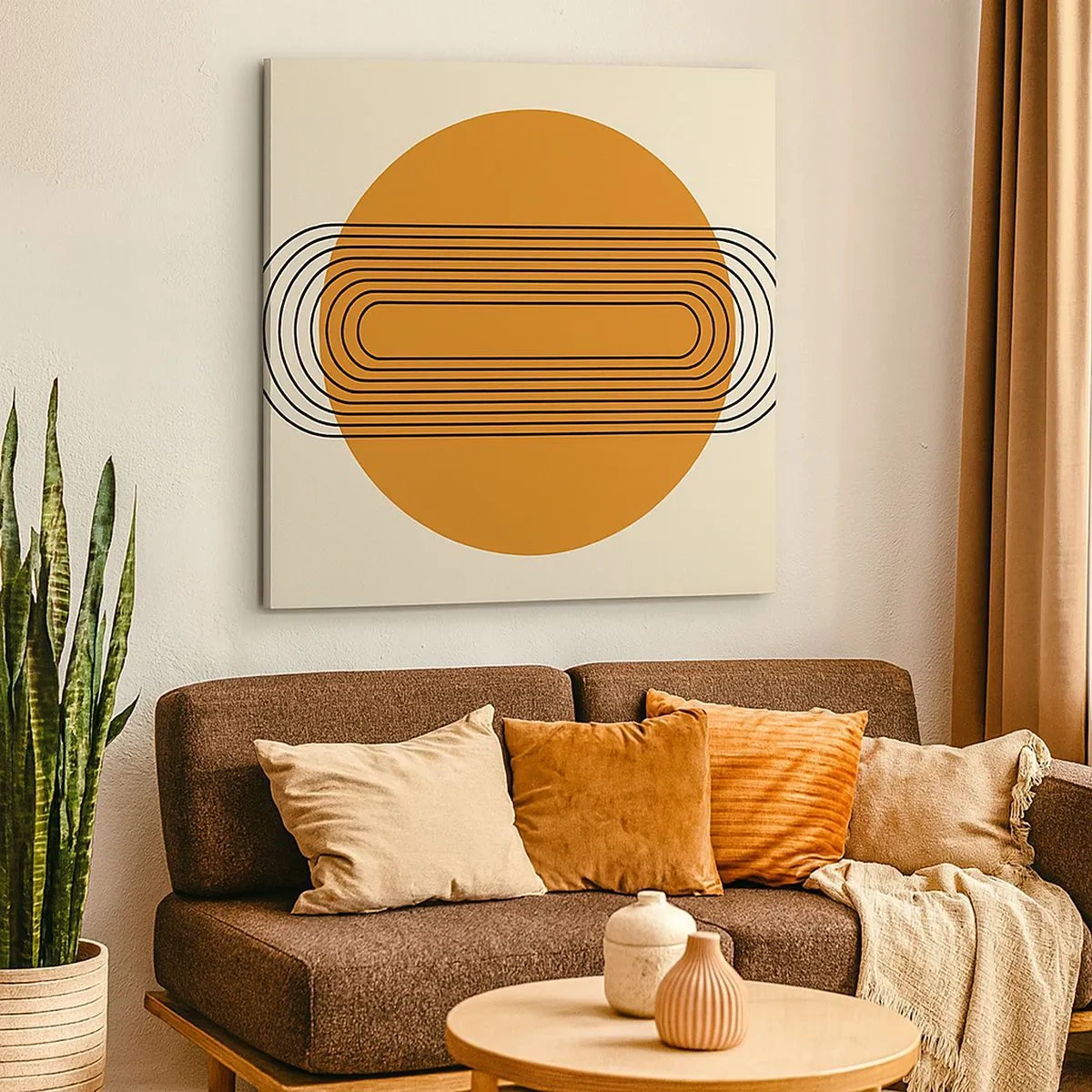 Quadro em tela - O plano perfeito - 30x30 cm