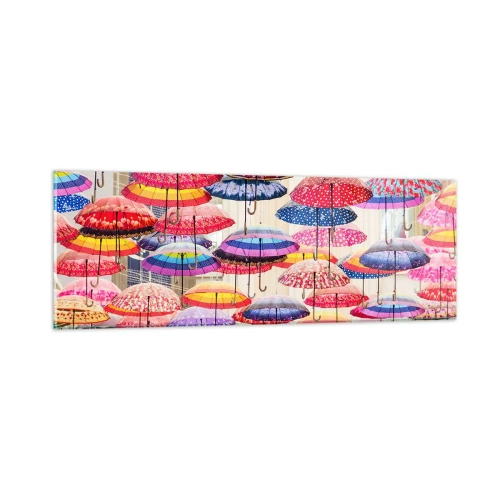 Quadro em vidro - Prado urbano - 90x30 cm