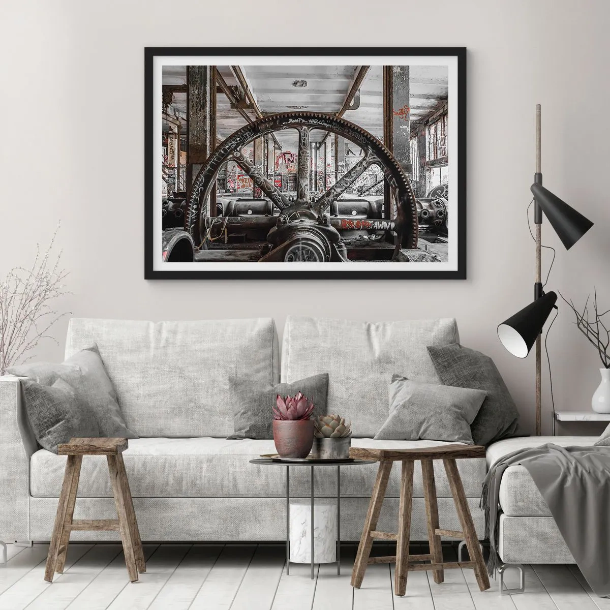 Pôster com moldura preta - A vida secreta da fábrica - 91x61 cm