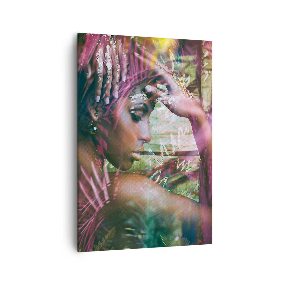 Quadro em tela - Mãe Natureza na selva - 70x100 cm