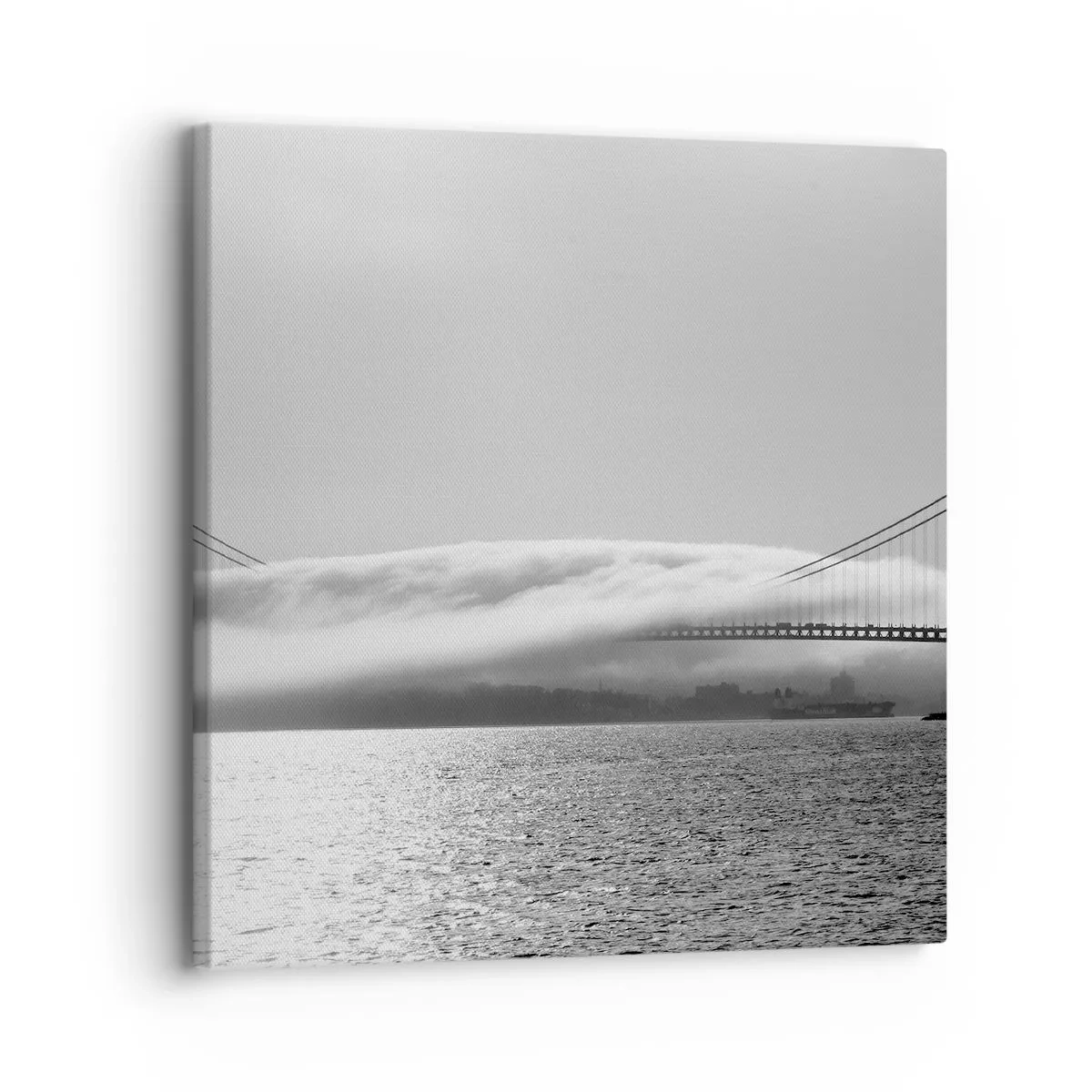 Quadro em tela - Navegando pelo Golden Gate - 30x30 cm
