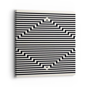 Quadro em tela - Ilusão geométrica - 30x30 cm