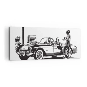 Quadro em tela - 60º - América Despreocupada - 100x40 cm