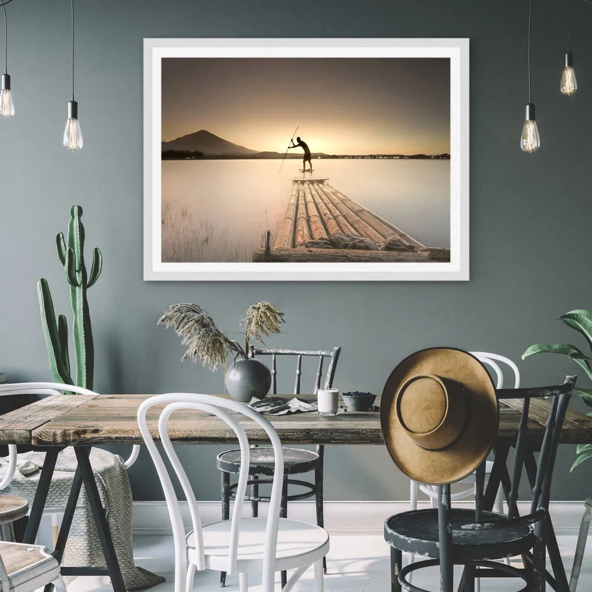 Pôster em moldura branca - Antes de descansar - 50x40 cm