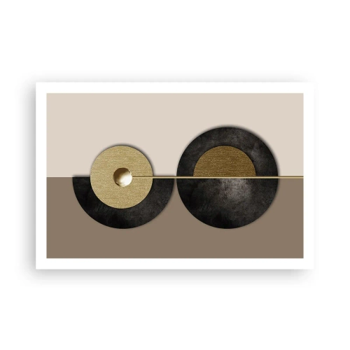 Pôster - Variações ao redor do círculo - 91x61 cm