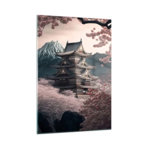 Quadro em vidro - A terra da flor de cerejeira - 50x70 cm