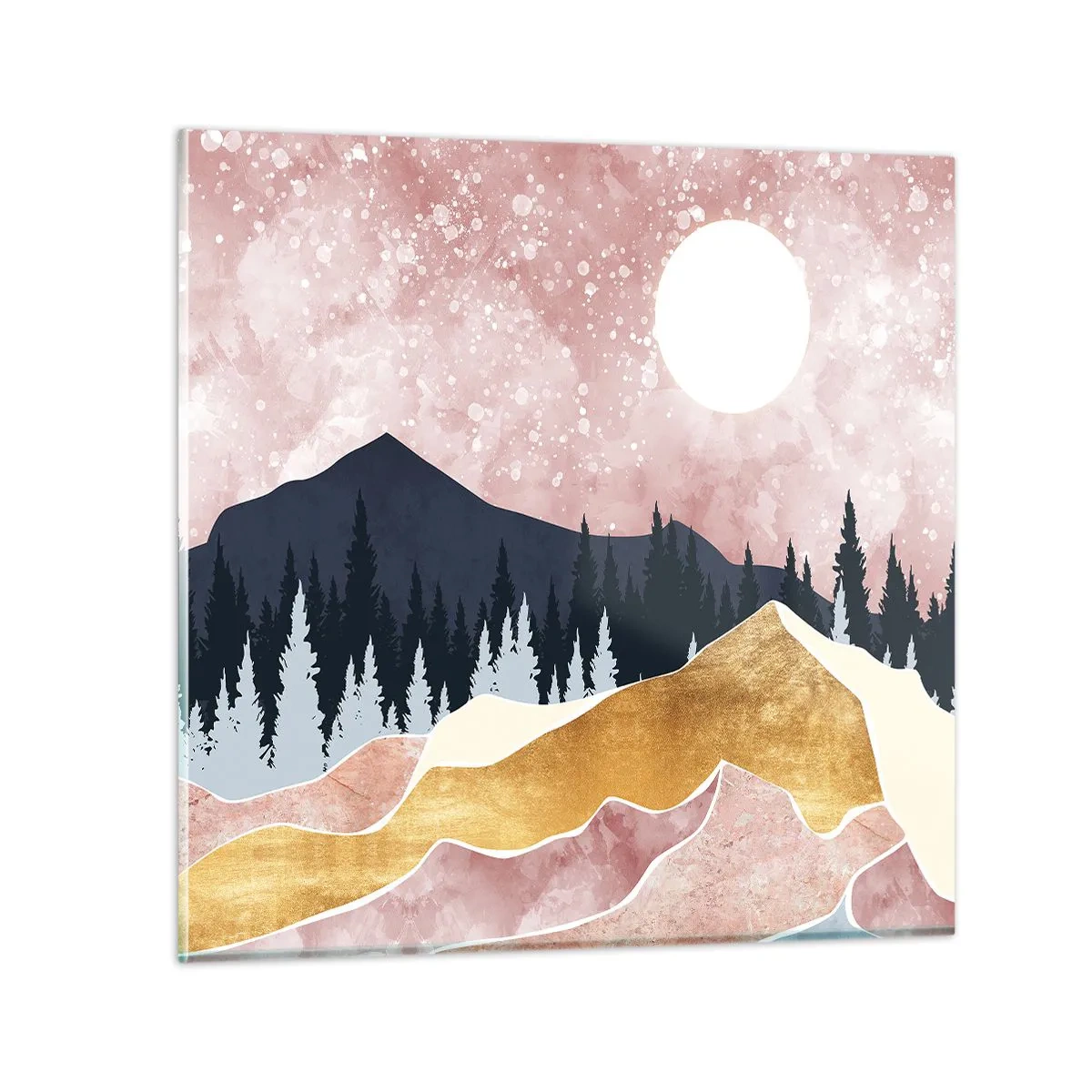 Quadro em vidro - Ronda Noturna - 40x40 cm