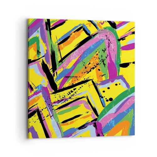 Quadro em tela - Grito de alegria - 70x70 cm