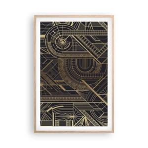 Pôster com moldura de carvalho claro - Conceitos, ideias, planos - 61x91 cm