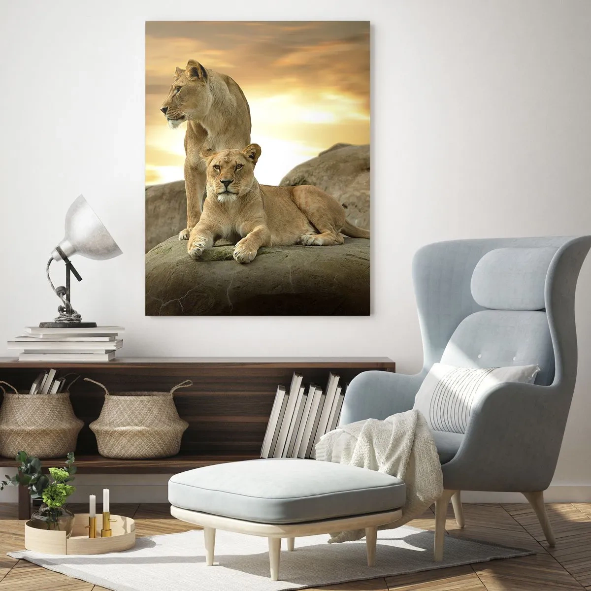 Quadro em vidro - Majestade real - 50x70 cm