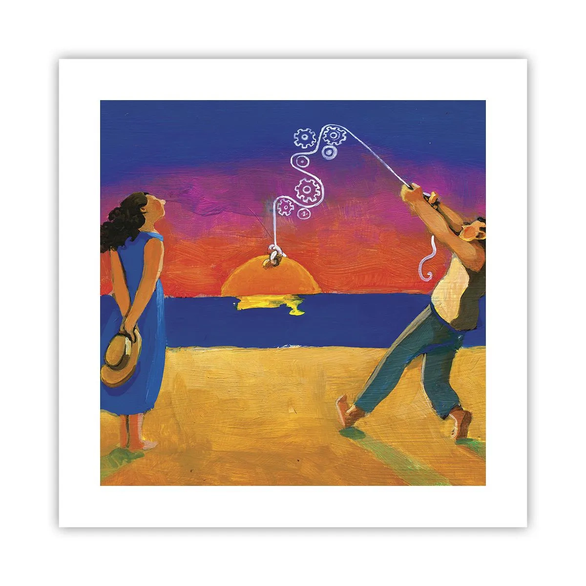 Pôster - Mais do que uma estrela do céu - 40x40 cm