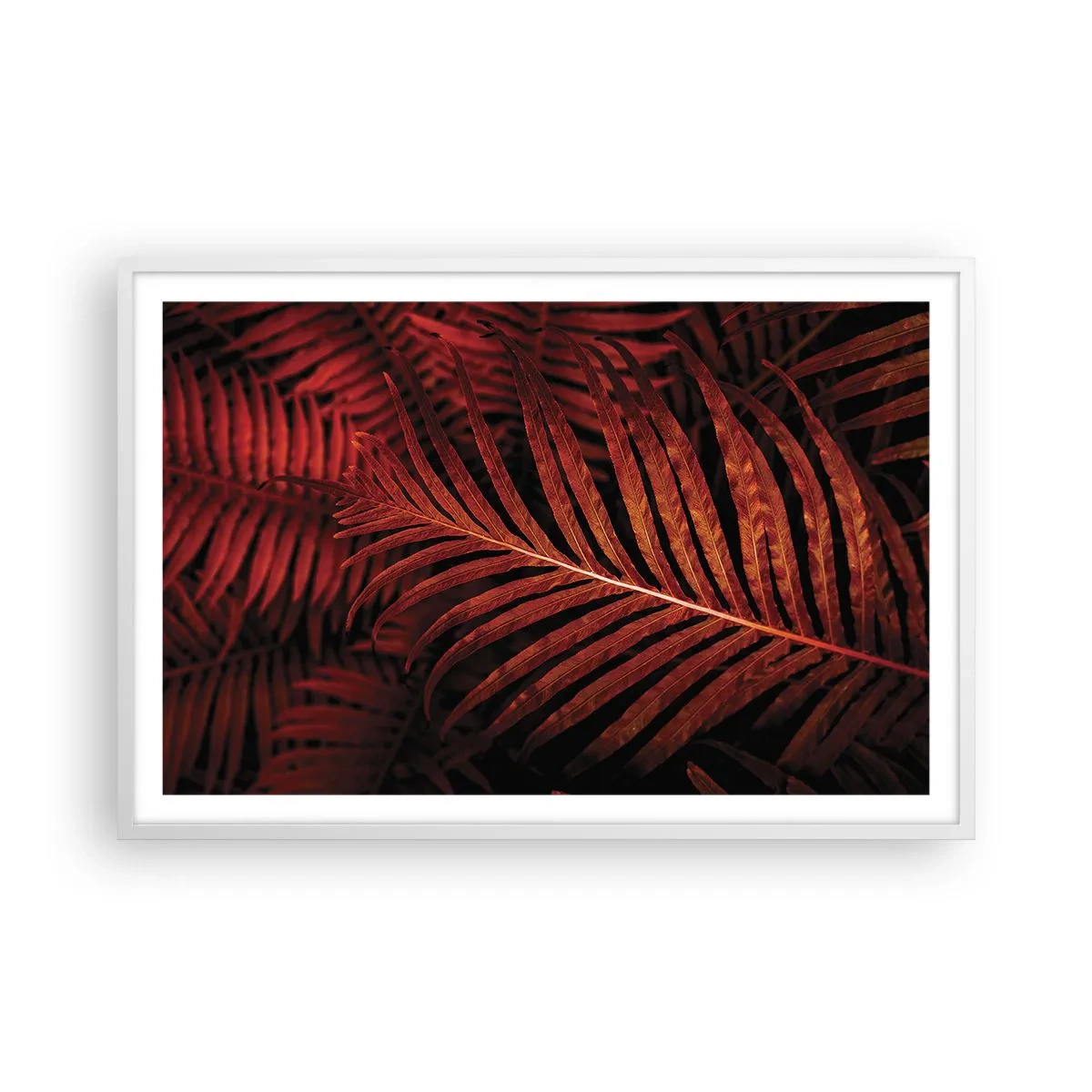 Pôster em moldura branca - O calor da vida - 91x61 cm