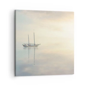 Quadro em tela - Num mar de silêncio - 60x60 cm