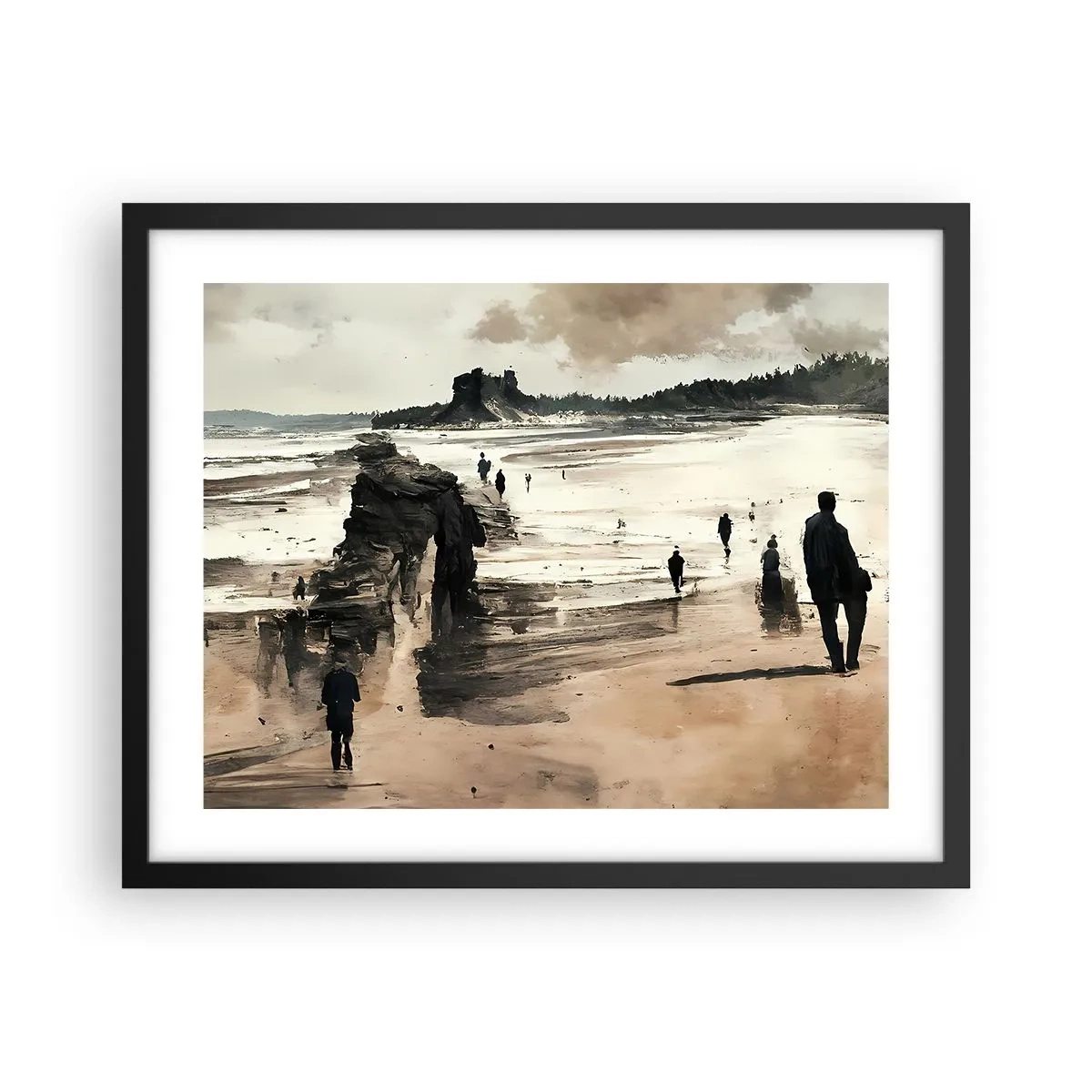 Pôster com moldura preta - Convocados - 50x40 cm