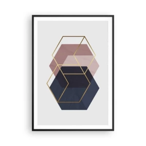 Pôster com moldura preta - O poder da simplicidade - 70x100 cm