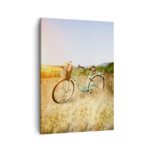 Quadro em tela - Vou ficar aqui por um tempo - 50x70 cm