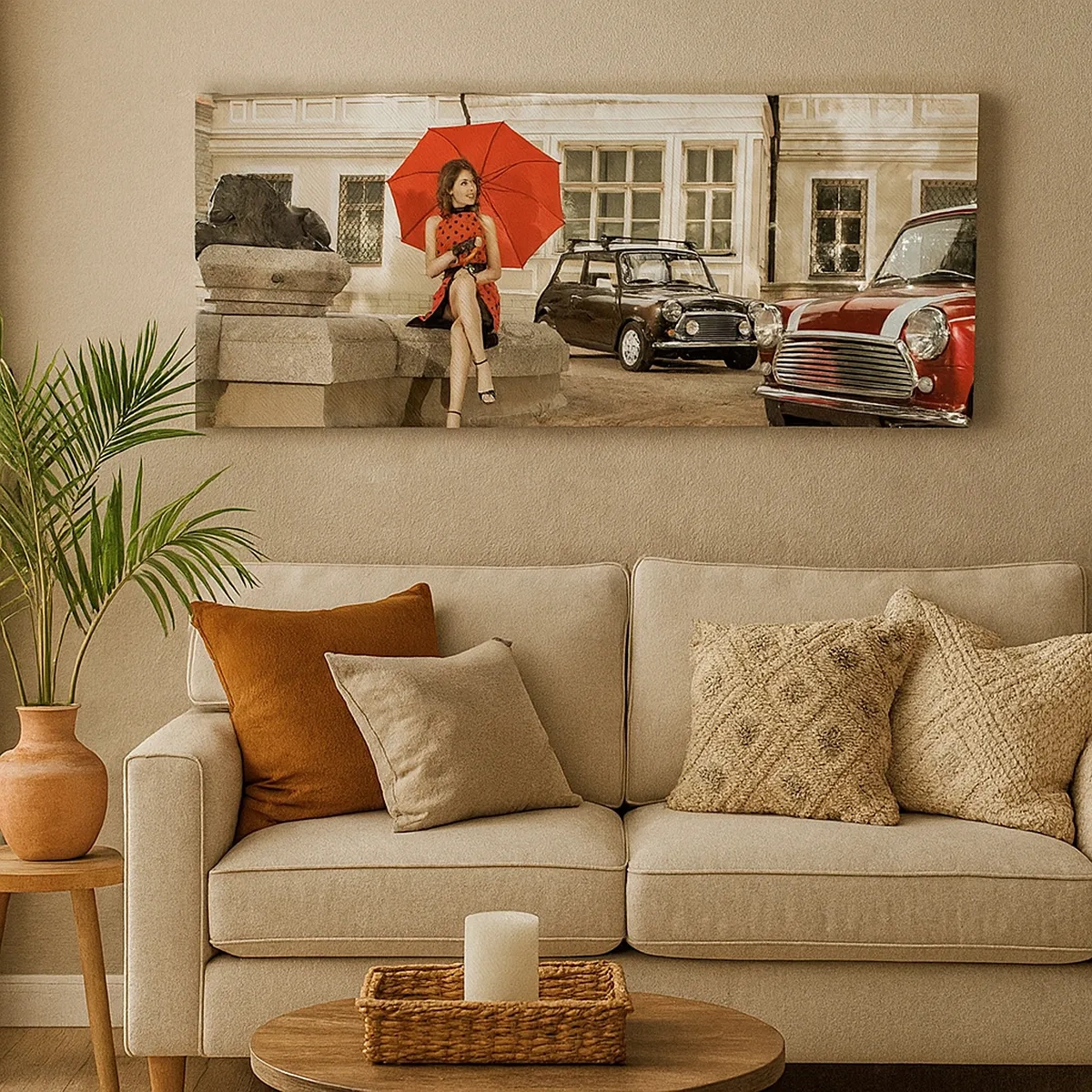 Quadro em tela - Mini-viagem sentimental - 30x30 cm