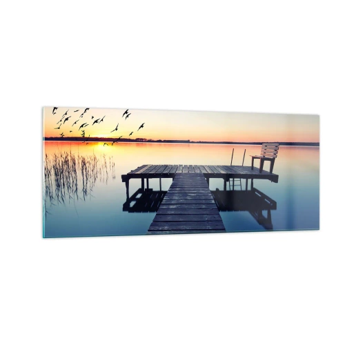 Quadro em vidro - Foi um bom dia - 100x40 cm