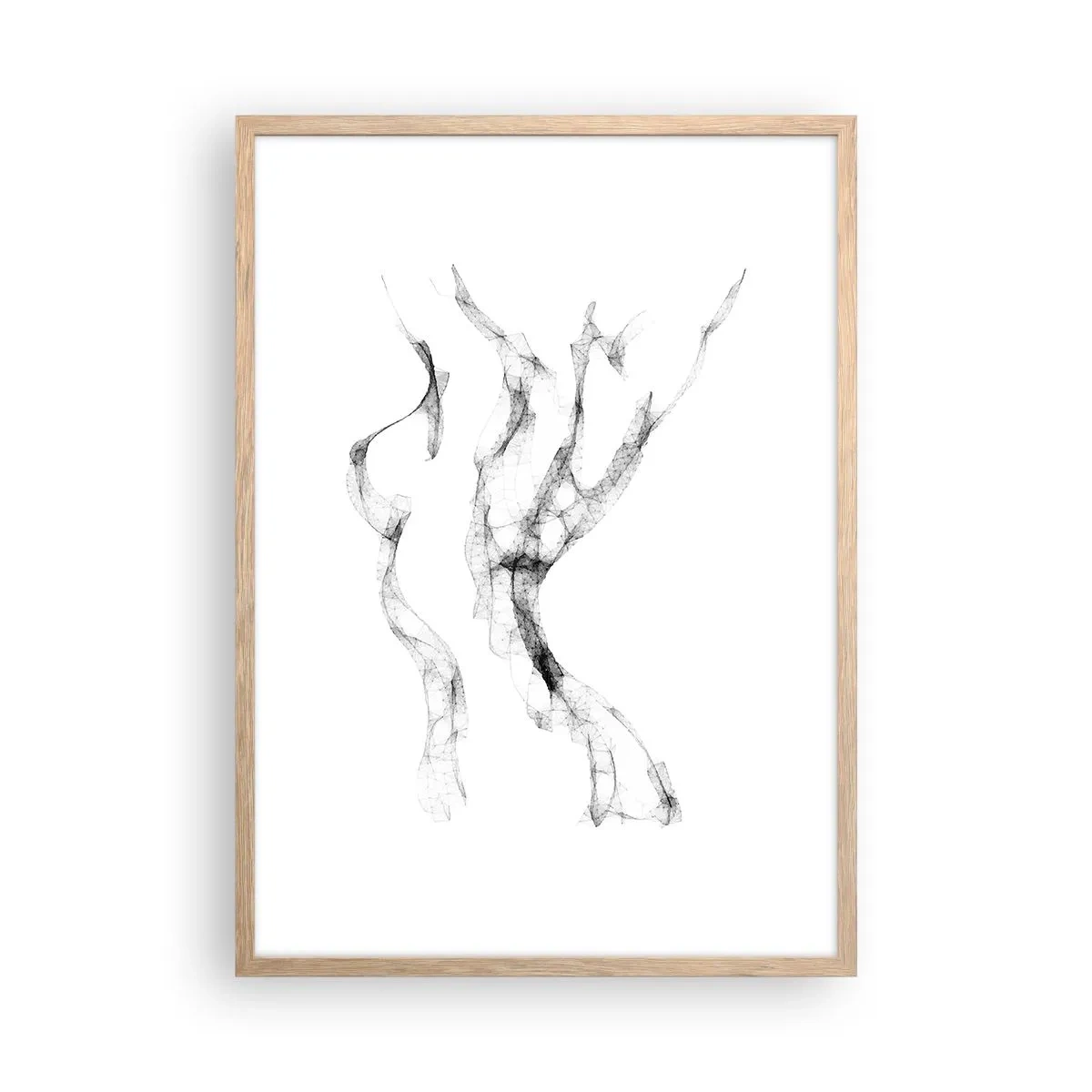 Pôster com moldura de carvalho claro - Bonita e forte - 50x70 cm