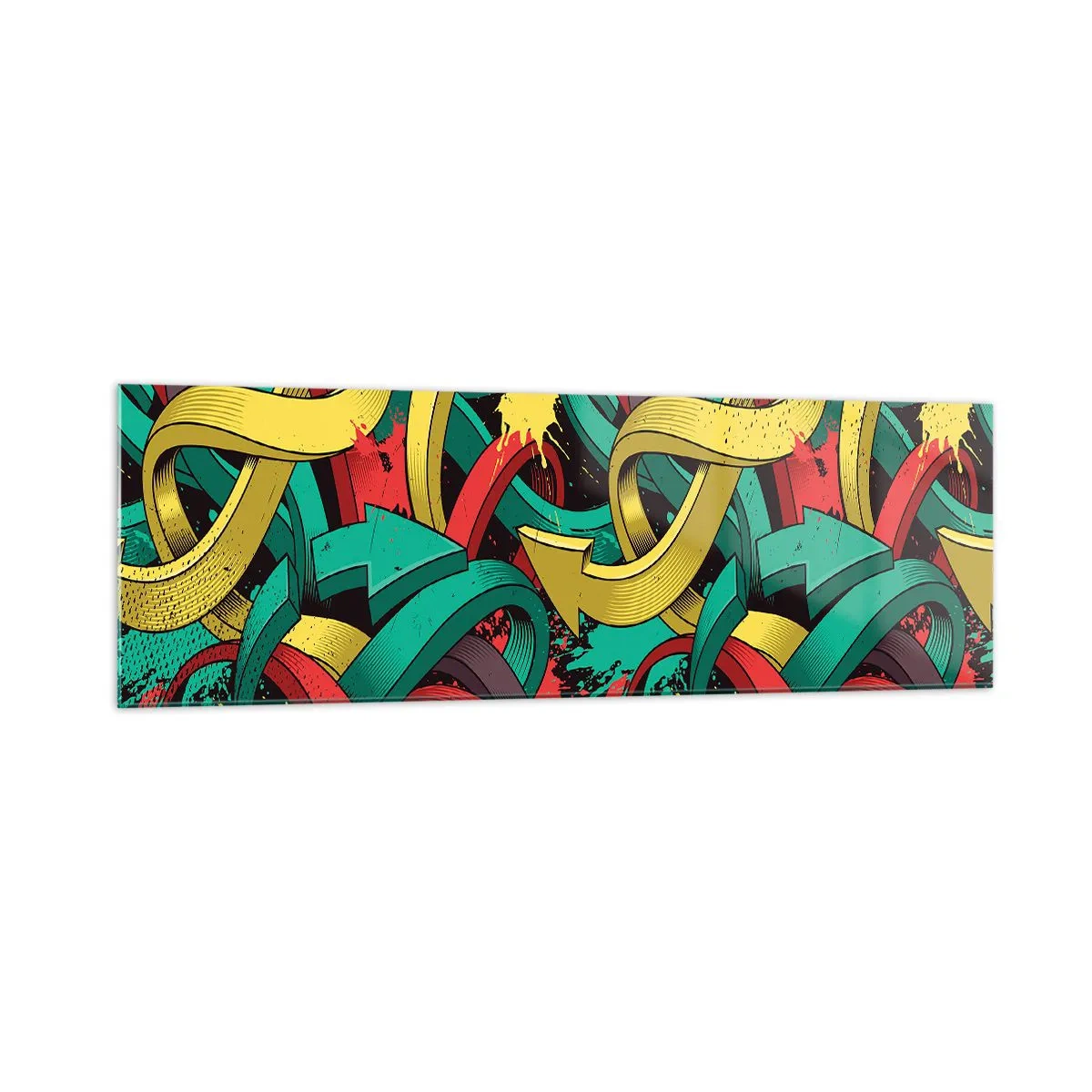 Quadro em vidro - Qual o caminho para o destino? - 160x50 cm