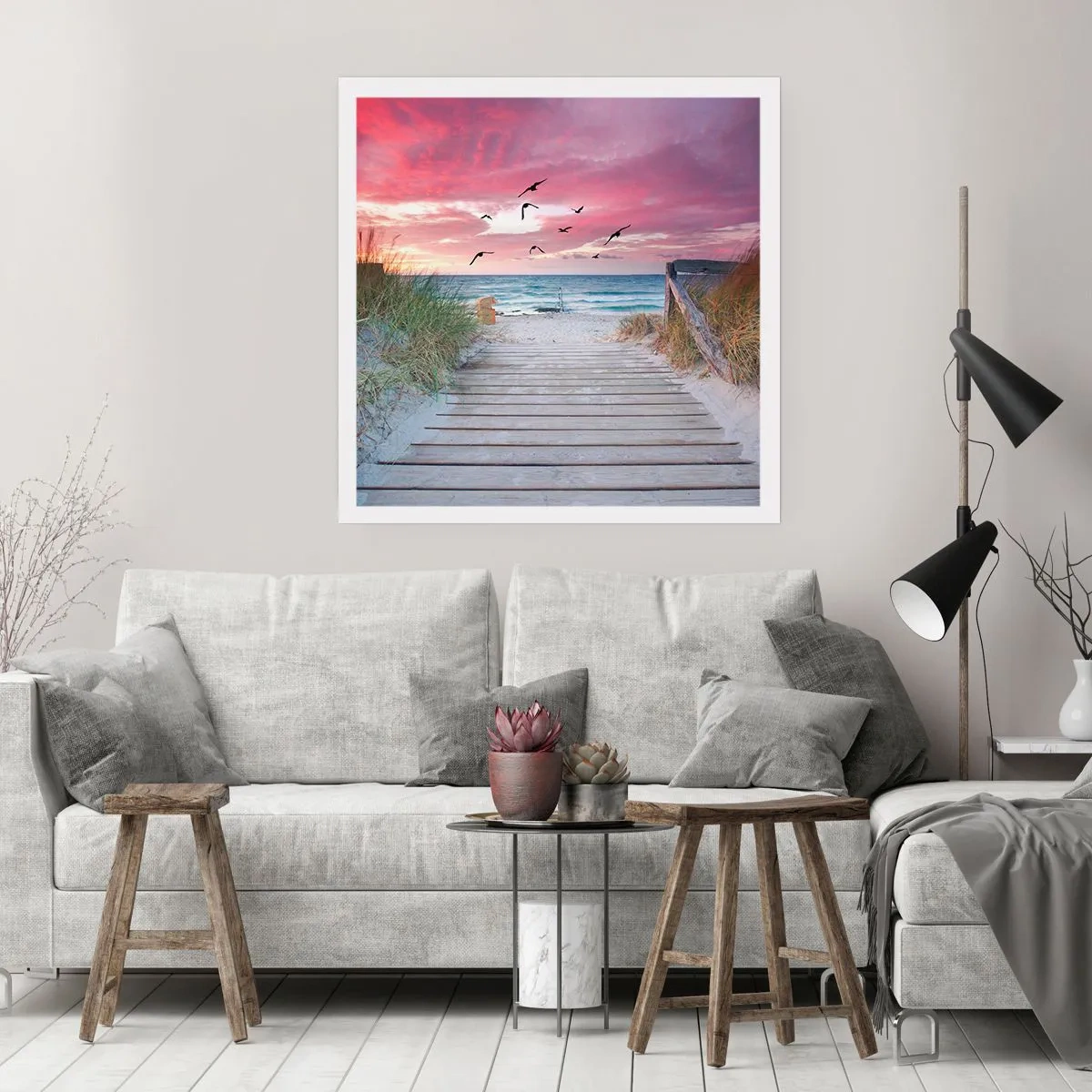 Pôster - Impressão do Báltico - 40x40 cm