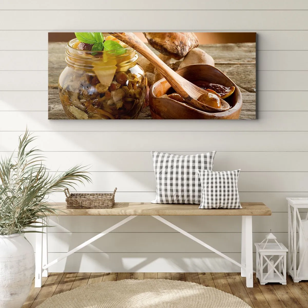 Quadro em tela - Seja fresco, salgado ou de outono... - 160x50 cm