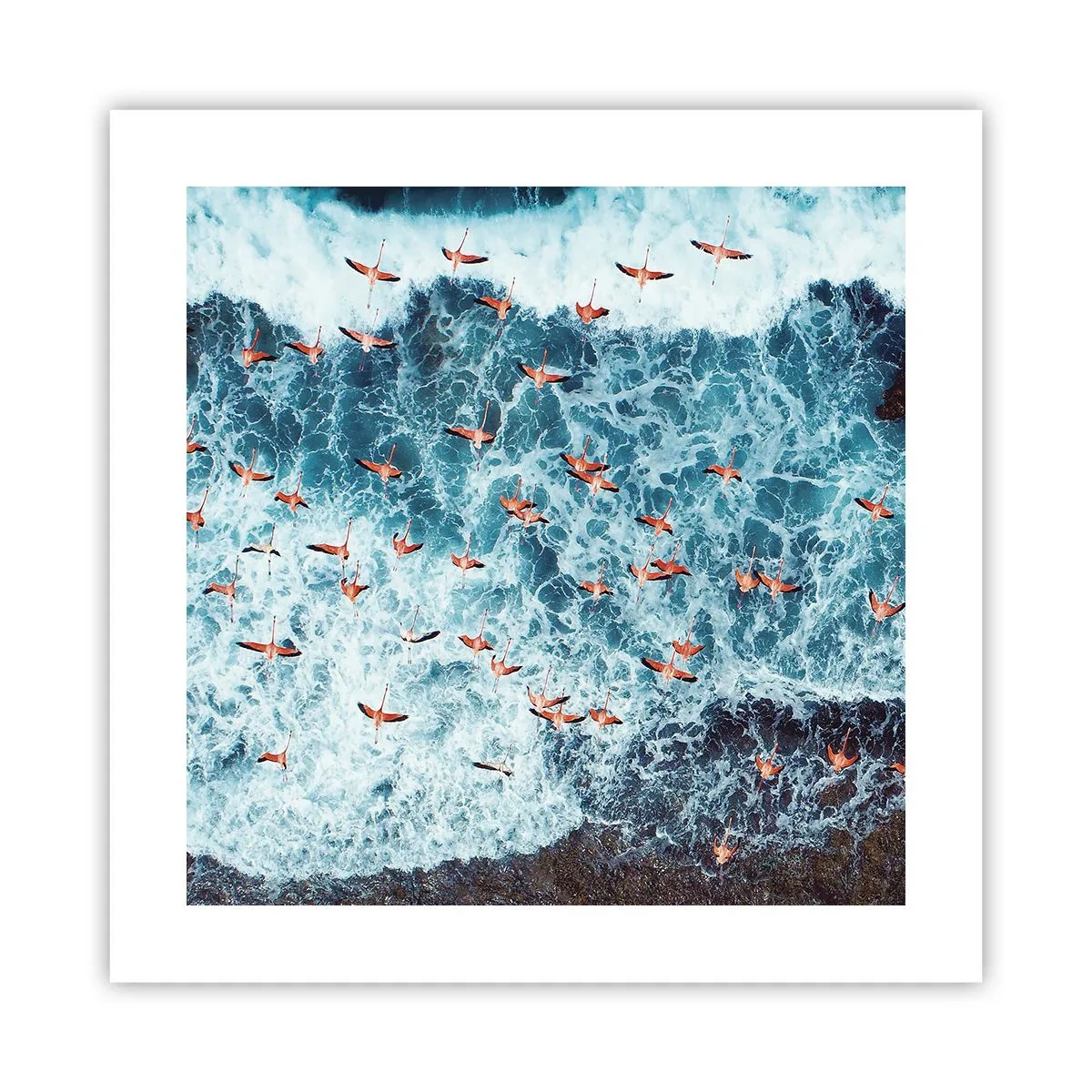 Pôster - Desfile à beira-mar - 40x40 cm
