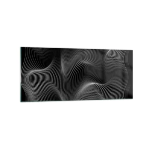 Quadro em vidro - Dança de luz no espaço - 120x50 cm