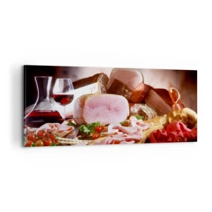 Quadro em tela - Um sonho culinário com uma jarra - 100x40 cm