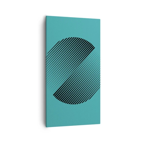 Quadro em tela - Círculo – uma variação geométrica - 55x100 cm