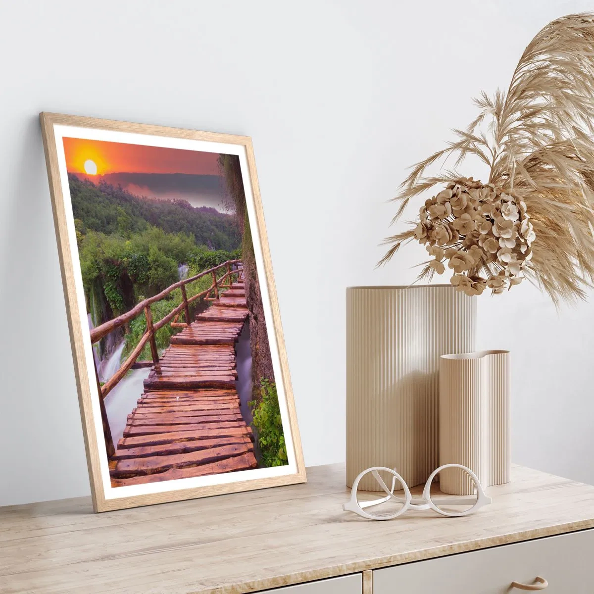 Pôster com moldura de carvalho claro - Beleza inacreditável - 70x100 cm