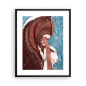 Pôster com moldura preta - Bem-vindo ao conto de fadas - 40x50 cm