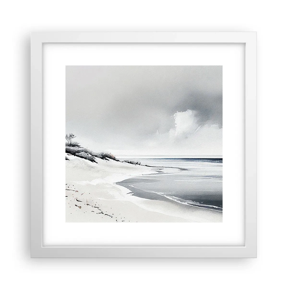 Pôster em moldura branca - Juntos para sempre - 30x30 cm