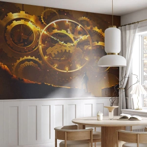 Papel de Parede Premium Canvas - Na origem do tempo - Abstração, Pedaço, Gráficos - 100x70 cm