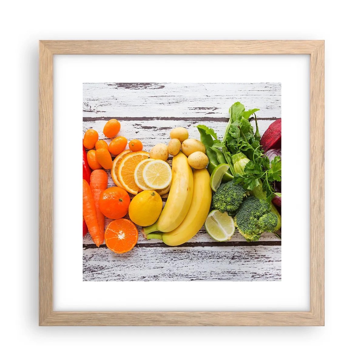 Pôster com moldura de carvalho claro - Não é suficiente? - 30x30 cm