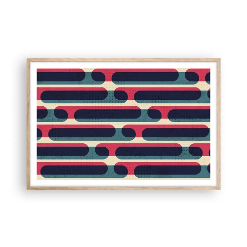Pôster com moldura de carvalho claro - Avançado e profundo - 91x61 cm