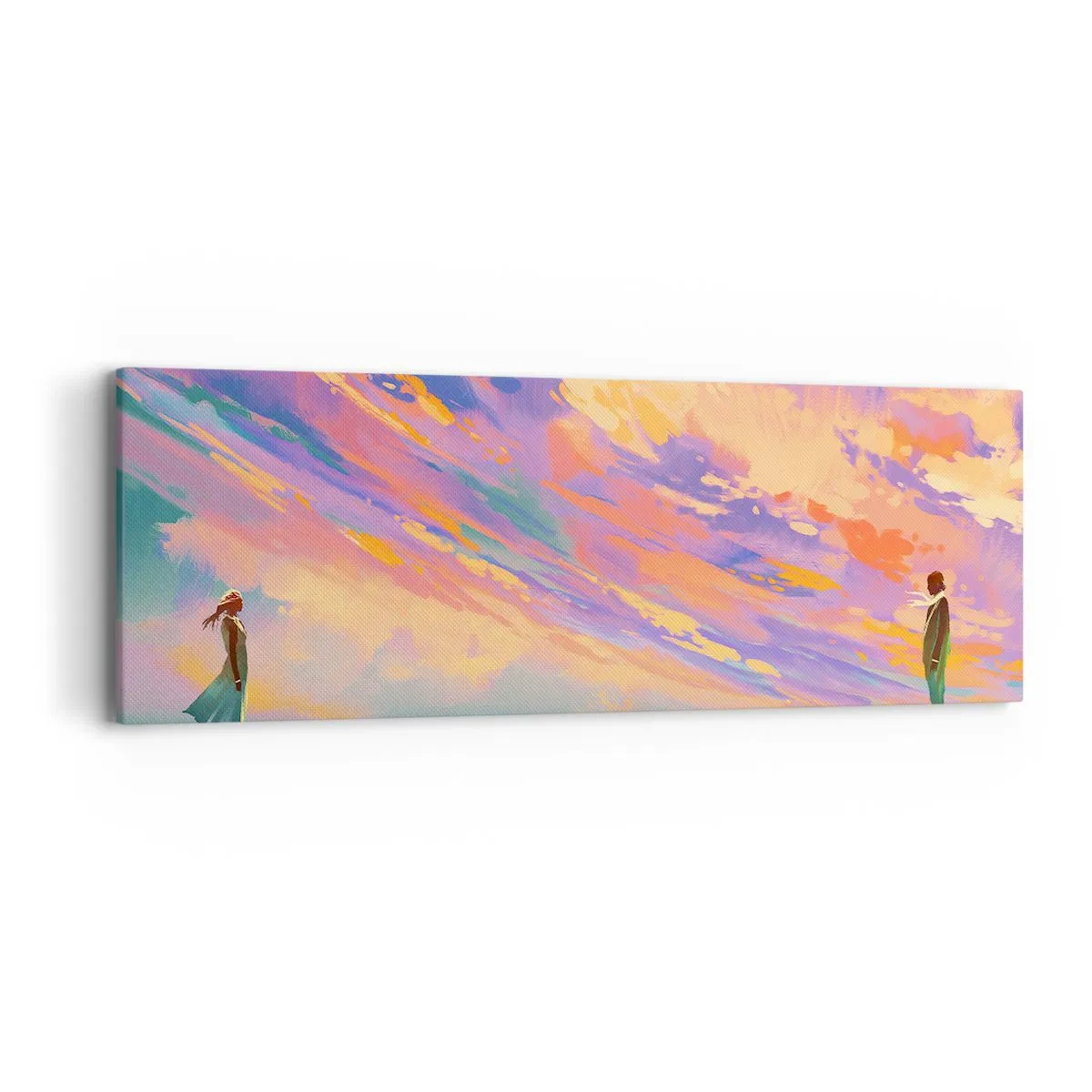 Quadro em tela - A força da atração - 90x30 cm