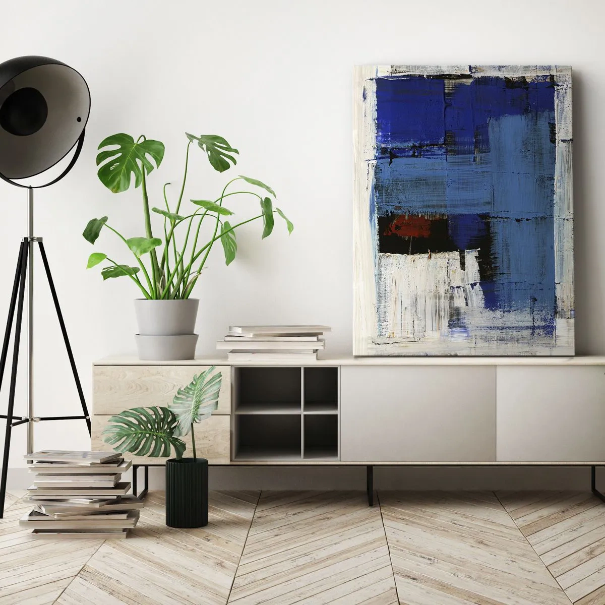 Quadro em tela - O segredo do azul - 50x70 cm