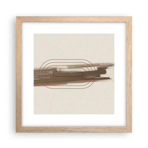Pôster com moldura de carvalho claro - Um sopro de cinza - 30x30 cm