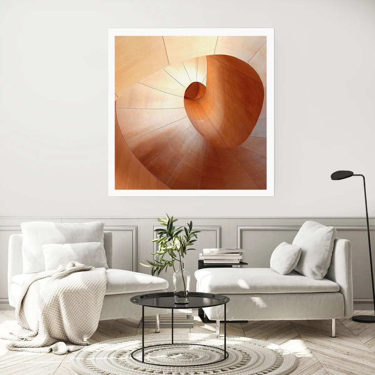 Pôster - Serpentina arquitetônica - 30x30 cm